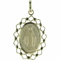 Palais du Rosaire Médaille Plaqué Or Vierge Miraculeuse^ Médaille Et Croix Plaqué Or