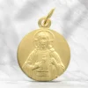 Palais du Rosaire Médaille Sacré coeur de Jésus en plaqué or 16 mm^ Médaille De Saint | Médaille Et Croix Plaqué Or