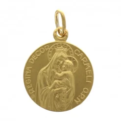Palais du Rosaire Médaille Scapulaire en laiton doré 18 mm^ Médaille Et Croix Métal