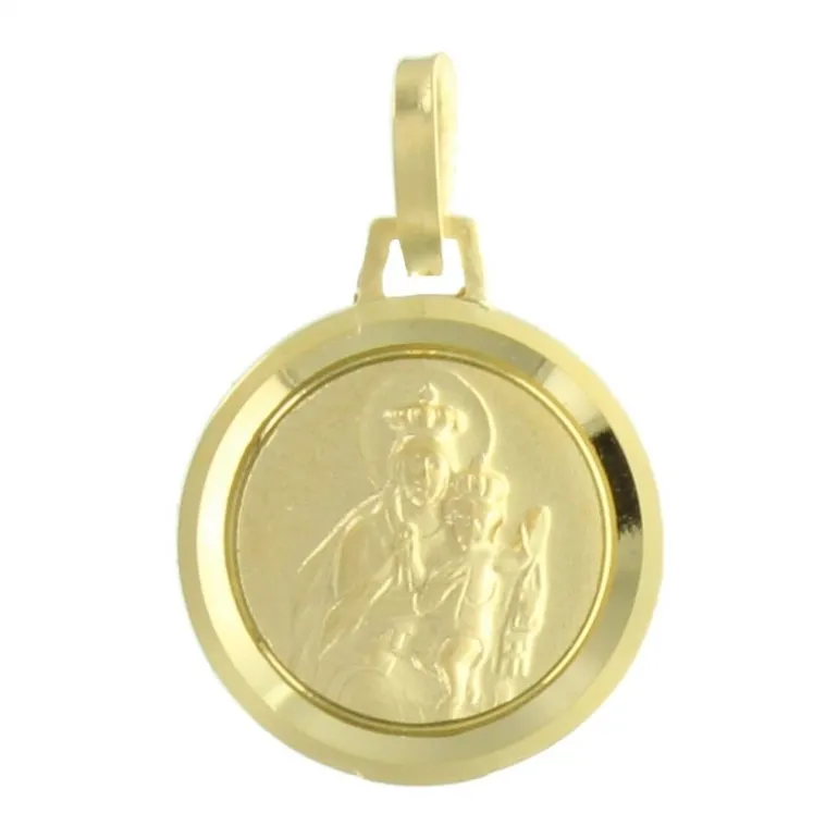 Palais du Rosaire Médaille Scapulaire en Or 12mm^ Communion | Médaille De Saint