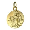 Palais du Rosaire Médaille scapulaire Vierge du Mont Carmel en plaqué or 15mm^ Médaille De Saint | Médaille Et Croix Plaqué Or