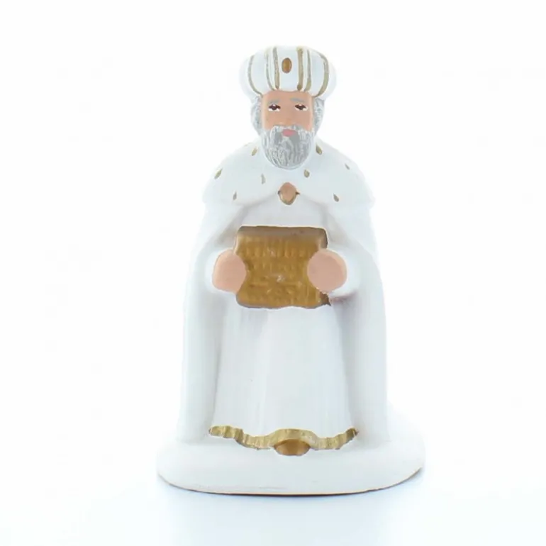 Palais du Rosaire Melchior : Santon de Provence terre cuite de 9 cm pour crèche , style épuré^ Décoration De Noël