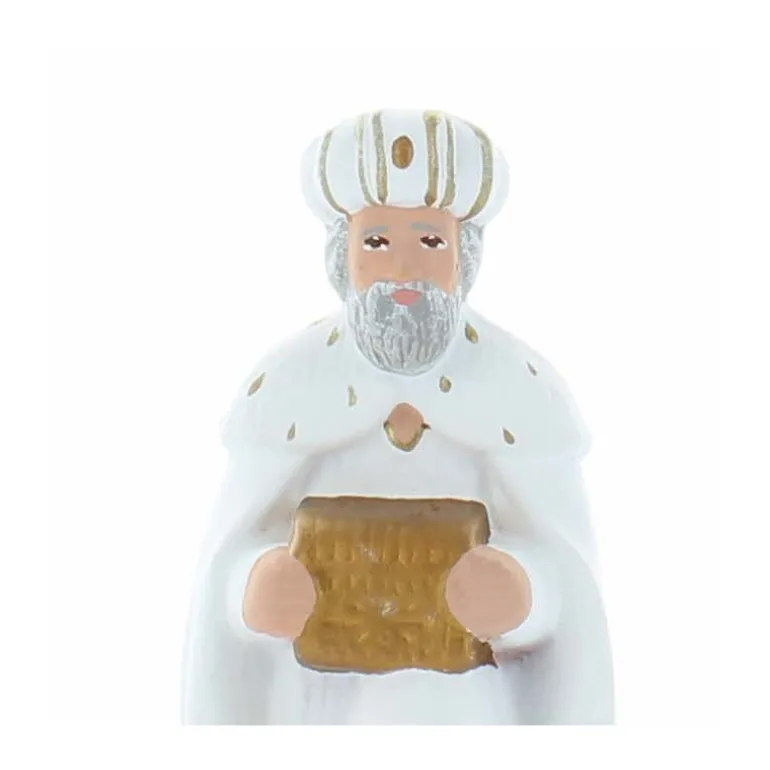 Palais du Rosaire Melchior : Santon de Provence terre cuite de 9 cm pour crèche , style épuré^ Décoration De Noël