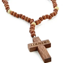 Palais du Rosaire Mini Chapelet de Lourdes en bois^ Chapelet De Lourdes | Chapelet Dizainier