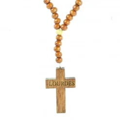 Palais du Rosaire Mini Chapelet de Lourdes en bois^ Chapelet De Lourdes | Chapelet Dizainier