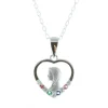 Palais du Rosaire Parure Argent, chaîne et médaille Vierge Marie strass colorés^ Médaille De La Vierge | Collier En Argent