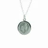 Palais du Rosaire Parure en argent, chaîne et médaille de l'Apparition^ Collier En Argent