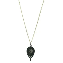 Palais du Rosaire Parure en plaqué or avec médaille Vierge de profil 28 mm^ Communion | Collier En Plaqué Or