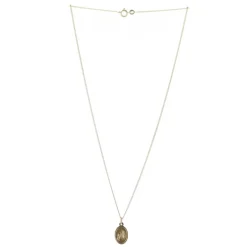 Palais du Rosaire Parure en plaqué or avec médaille double face 17mm^ Collier En Plaqué Or