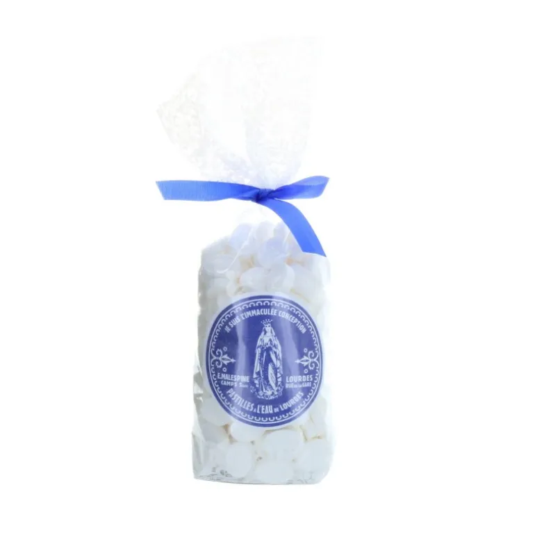 Palais du Rosaire Pastilles menthe à l'eau de Lourdes Sachet de 500g^ Pastille Menthe À L'Eau De Lourdes