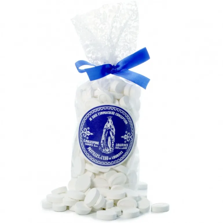 Palais du Rosaire Pastilles menthe à l'eau de Lourdes Sachet de 500g^ Pastille Menthe À L'Eau De Lourdes