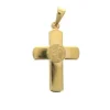 Palais du Rosaire Pendentif croix Apparition en plaqué or 20 mm^ Croix En Pendentif | Médaille Et Croix Plaqué Or