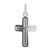 Palais du Rosaire Pendentif croix incurvé en Argent^ Médaille Et Croix Argent | Croix En Pendentif