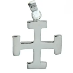 Palais du Rosaire Pendentif Croix Scout en Argent - Cadeaux religieux^ Médaille Et Croix Argent