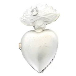 Palais du Rosaire Pendentif Ex-voto argenté 8,5 cm^ Ex-Voto