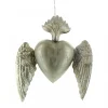 Palais du Rosaire Pendentif Ex-Voto Sacré Coeur de 21 cm^ Cadre Religieux
