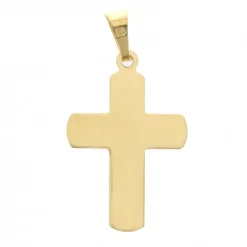 Palais du Rosaire Pendentif plaqué or double croix 20 mm^ Croix En Pendentif | Médaille Et Croix Plaqué Or