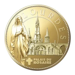 Palais du Rosaire Pièce Souvenir de Notre Dame de Lourdes et l'Apparition 35mm^ Monnaie Et Billet