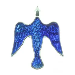 Palais du Rosaire Pin's colombe bleue^ Magnet | Pin'S