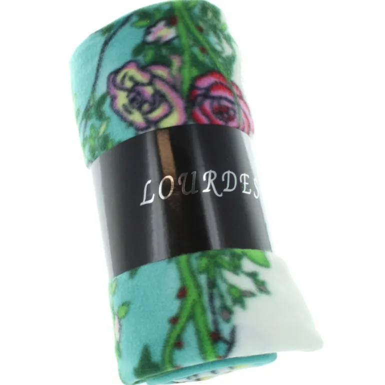 Palais du Rosaire Plaid de Lourdes en polaire 110x170cm^ Linge De Maison