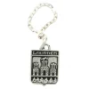 Palais du Rosaire Porte-clé en Plaqué Argent écusson Lourdes^ Porte-Clés