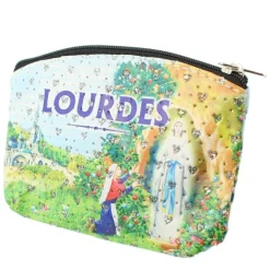 Palais du Rosaire Porte-monnaie de l'Apparition de Lourdes avec strass^ Porte-Monnaie