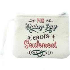 Palais du Rosaire Porte-monnaie "Ne crains pas, crois seulement" 10x8cm^ Porte-Monnaie