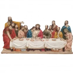 Palais du Rosaire Représentation de la Cène en relief à poser ou à suspendre 57x28x5cm^ Pâques | Autres Statues De Saints