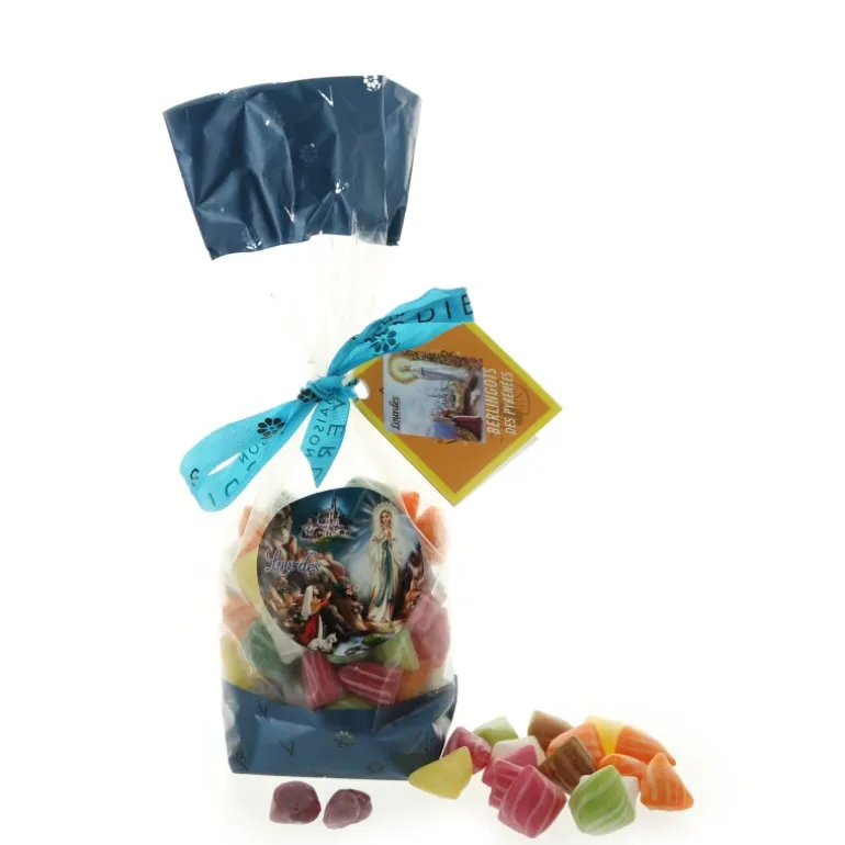 Palais du Rosaire Sachet de bonbons Berlingots fruités des Pyrénées 250g^ Saveur Pyrénéenne Et Régionale