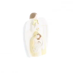 Palais du Rosaire Satue de la Sainte Famille et d'un ange en résine 6cm^ Statue De La Sainte Famille