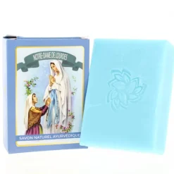 Palais du Rosaire Savon naturel ayurvédique Notre Dame de Lourdes parfum rose 125g^ Savon