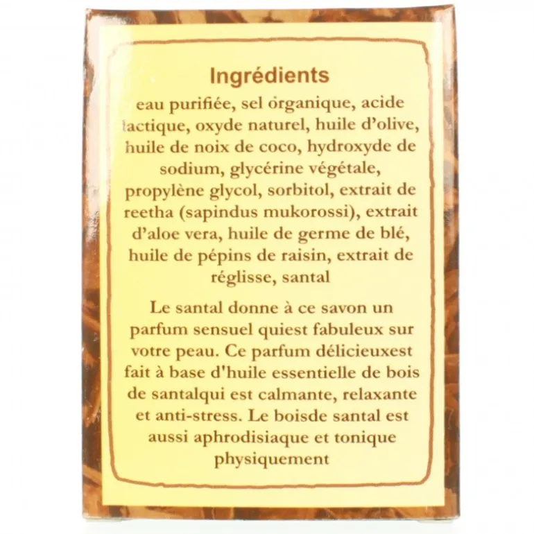 Palais du Rosaire Savon naturel parfum Santal 125gr^ Savon