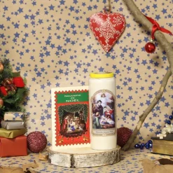 Palais du Rosaire Set Bougie et livret neuvaine Nativité, Joyeux Noël^ Décoration De Noël