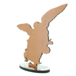 Palais du Rosaire Silhouette de Saint Michel en résine 14cm^ Cadre Religieux | Statue Ange