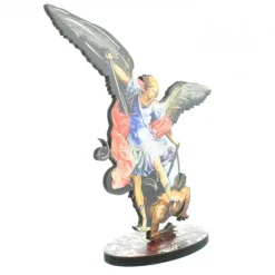 Palais du Rosaire Silhouette de Saint Michel en résine 14cm^ Cadre Religieux | Statue Ange
