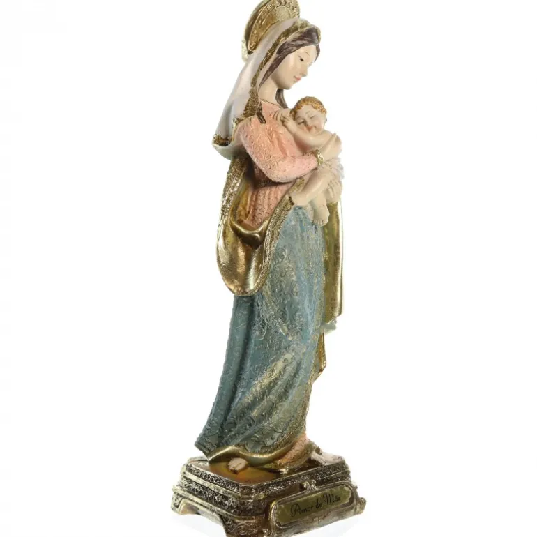 Palais du Rosaire Statue Amour de Mère de 21cm en résine^Enfant Enfant Jésus | Autres Statues De La Vierge