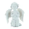 Palais du Rosaire Statue Ange à genoux en résine blanche 7 cm^ Statue Ange