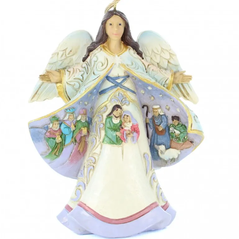 Palais du Rosaire Statue Ange 15cm avec la Nativité^ Statue Ange
