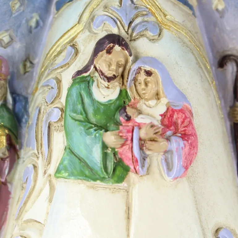 Palais du Rosaire Statue Ange 15cm avec la Nativité^ Statue Ange