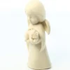 Palais du Rosaire Statue ange en bois de 9cm 6 sujets differents^ Statue En Bois