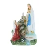 Palais du Rosaire Statue Apparition de Lourdes en résine colorée 9 cm^ Statue De Notre Dame De Lourdes