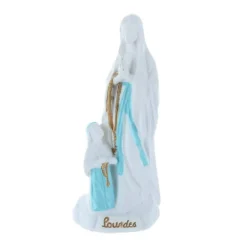 Palais du Rosaire Statue Apparition de Lourdes en résine épurée 12 cm^ Statue De Notre Dame De Lourdes