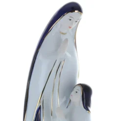 Palais du Rosaire Statue Apparition de Lourdes en porcelaine colorée 17 cm^ Statue De Notre Dame De Lourdes