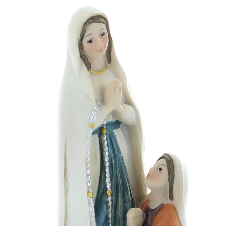 Palais du Rosaire Statue Apparition Notre Dame de Lourdes 8 cm résine décorée^ Statue De Notre Dame De Lourdes