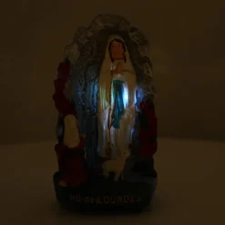 Palais du Rosaire Statue avec lumière de la Grotte de Lourdes^ Autres Statues De La Vierge