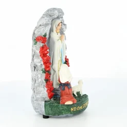 Palais du Rosaire Statue avec lumière de la Grotte de Lourdes^ Autres Statues De La Vierge