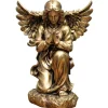 Palais du Rosaire Statue d'Ange priant en résine effet bronze 50cm^ Statue Ange