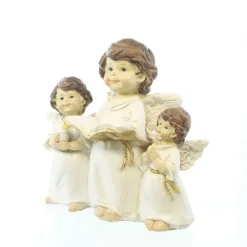Palais du Rosaire Statue de 3 anges décorés de 16cm en résine^ Statue Ange