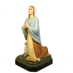 Palais du Rosaire Statue de Bernadette à genoux 50cm avec un mouton^ Statue De Sainte Bernadette