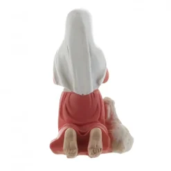 Palais du Rosaire Statue de Bernadette et un mouton en résine colorée 12cm^ Statue De Sainte Bernadette